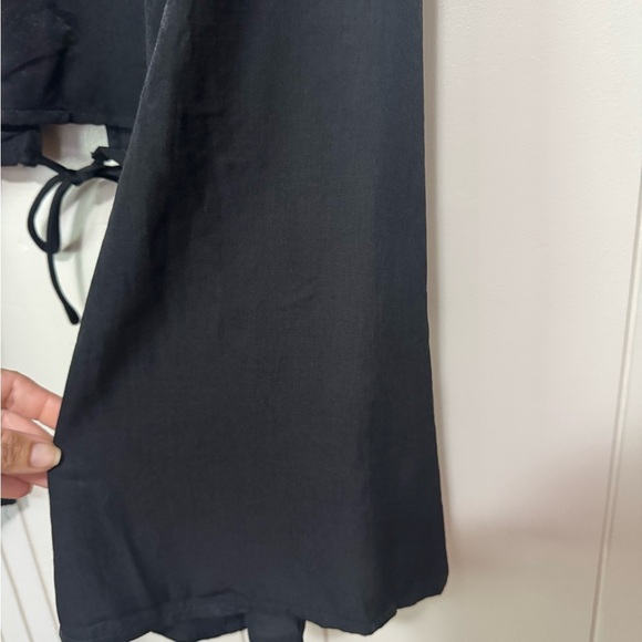 Princess Polly Rhydian Long Sleeve Tie Top Black - Picture 5 of 15